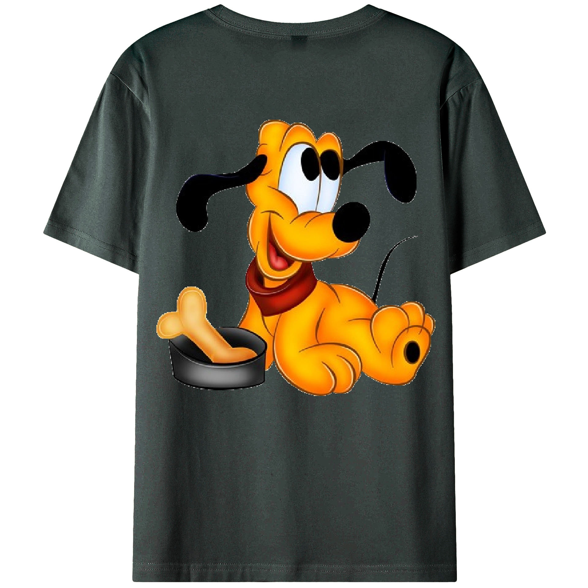 ミッキーマウス Mickey Mouse 綿100％ メンズ半袖Tシャツ（バックプリント） 通気性